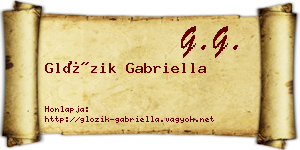 Glózik Gabriella névjegykártya