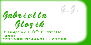 gabriella glozik business card